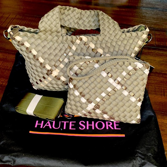 Haute Shore Mark Sage Woven Tote - Picture 4 of 4